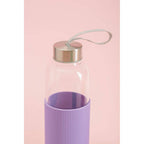 Glass Bottle with Purple Silicone Sleeve | Mimo