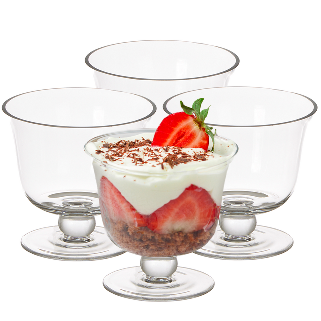 Set of 4 Glass Dessert Bowls | Molly