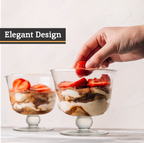 Set of 4 Glass Dessert Bowls | Molly