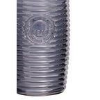 Set of Four Grey Ribbed Glass Tumblers | Dayla