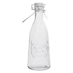 Embossed Glass Bottle Set with Four Glasses | Dayla