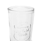 Embossed Glass Bottle Set with Four Glasses | Dayla