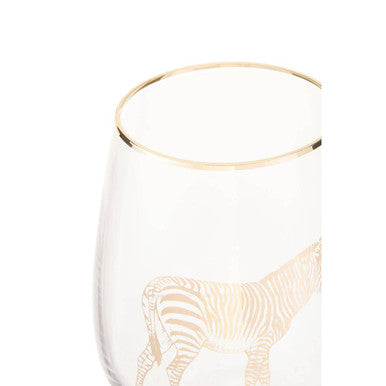 Gold Zebra Curved Tumbler | Nomi