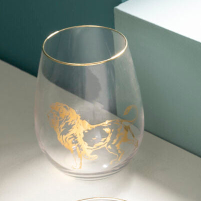 Gold Lion Curved Tumbler | Nomi