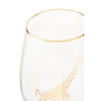 Gold Giraffe Curved Tumbler | Nomi