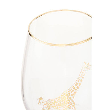 Gold Giraffe Curved Tumbler | Nomi