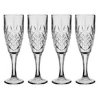 Beaufort Set Of 4 Crystal  Champagne Glasses