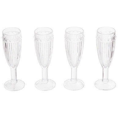 Set of Four Champagne Glasses | Auclair