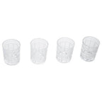 Set of Four Check Glass Tumblers | Auclair