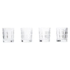 Set of Four Check Glass Tumblers | Auclair