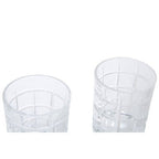 Set of Four Check Glass Tumblers | Auclair