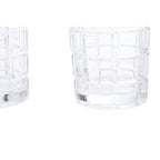 Set of Four Check Glass Tumblers | Auclair