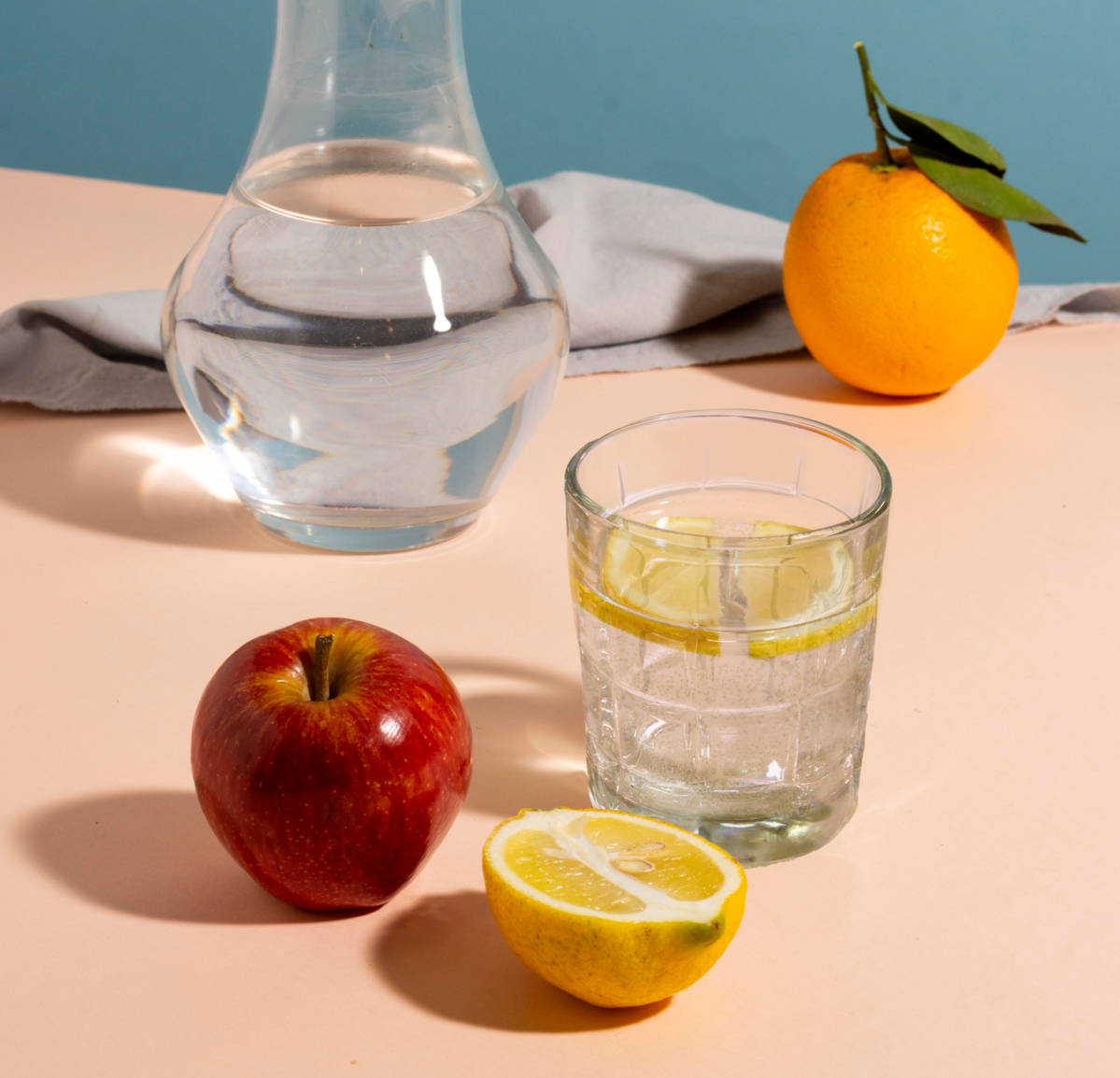 Set of Four Check Glass Tumblers | Auclair