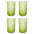 Set of Four Green Highball Glasses | Fleur