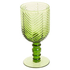Set of Four Green Wine Glasses | Fleur