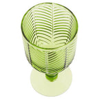 Set of Four Green Wine Glasses | Fleur