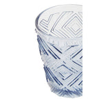 Set of Four Embossed Blue Tumblers | Fleur