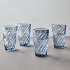 Set of Four Blue Highball Glasses | Fleur