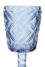 Set of Four Blue Wine Glasses | Fleur