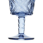 Set of Four Blue Wine Glasses | Fleur