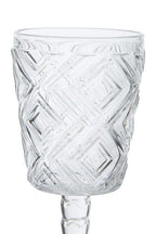 Fleur Set Of Four Clear Wine Glasses