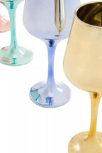 Set of Four Wine Glasses in Assorted Colours | Aurora