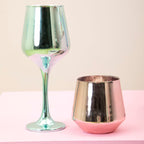 Set of Four Glass Tumblers in Assorted Colours | Aurora