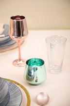 Set of Four Glass Tumblers in Assorted Colours | Aurora