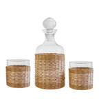 Three Piece Glass and Decanter Set | Juno