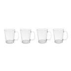Set of Four Glass Clear Glass Mugs | Torta