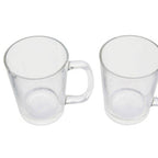 Set of Four Glass Clear Glass Mugs | Torta