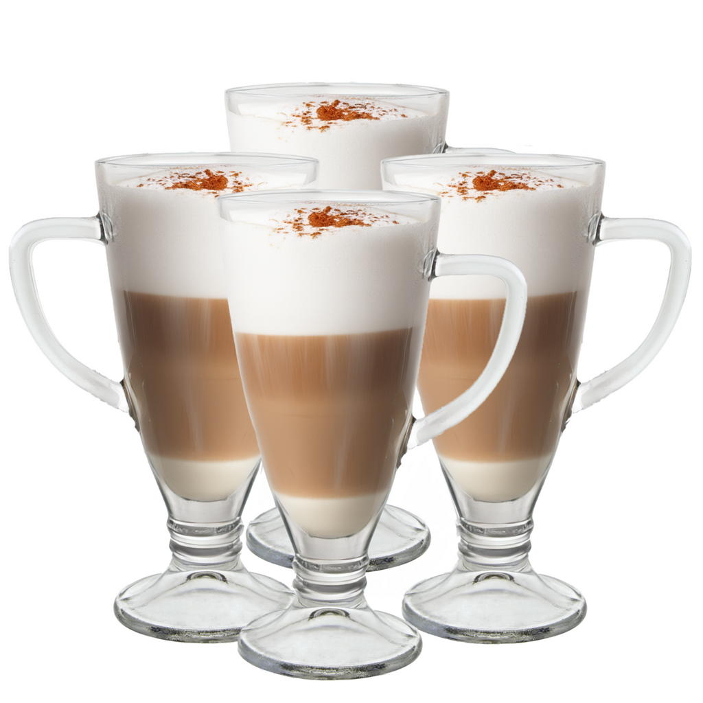 Set of Four Latte Glasses | Torta