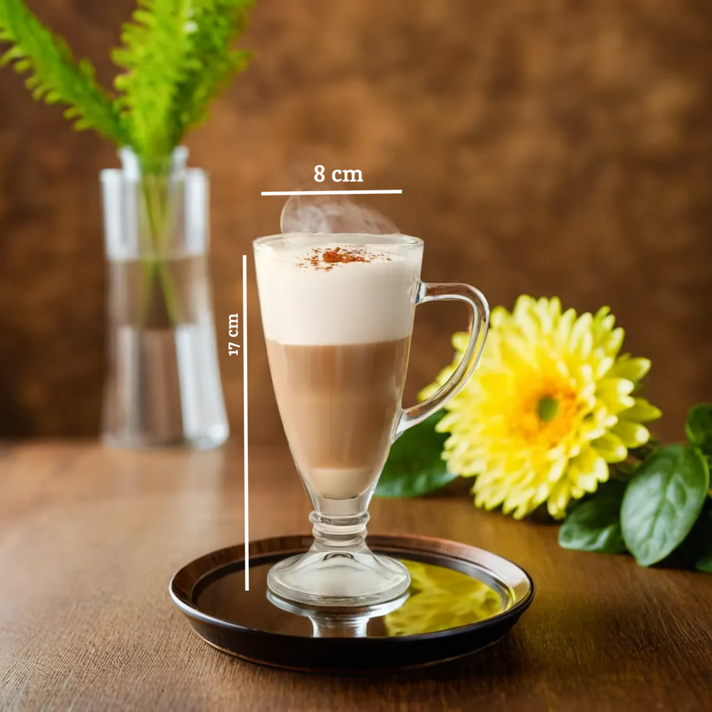 Set of Four Latte Glasses | Torta
