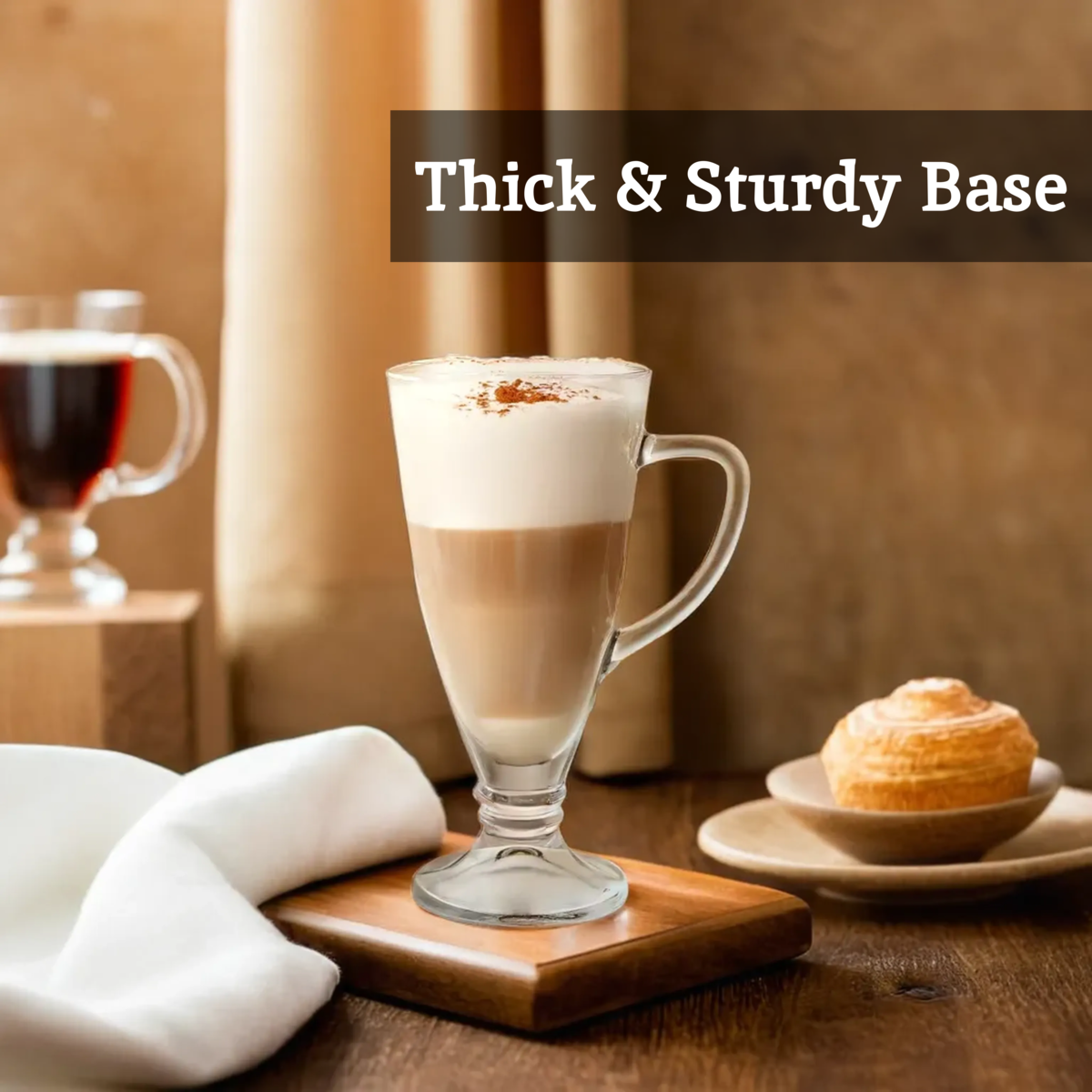 Set of Four Latte Glasses | Torta
