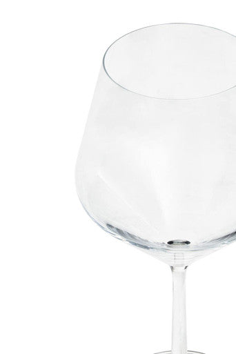 Set Of 2 Crystal Burgundy Glasses | Ada