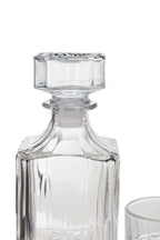 Diamond Pattern Decanter with Four Glasses | Dayla