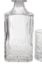 Diamond Pattern Decanter with Four Glasses | Dayla