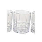 Ribbed Pattern Decanter with Four Glasses | Dayla