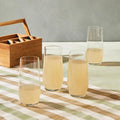 Set Of 4 Crystal High Ball Glasses | Ada