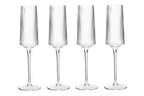 Eldon Set of Four Ribbed Champagne Glasses MOB