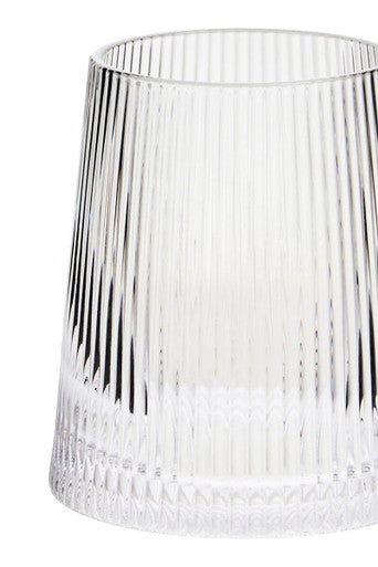 Set of Four Ribbed Glass Tumblers | Eldon