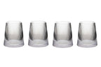 Set of 4 Ribbed Glass Tumblers | Eldon