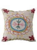 Suzani Hand Embroidered Cushion Cover - 45 x 45 cm