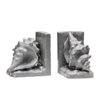 Set of 2 Conch Grey Dolomite | Bookends
