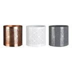 Punched Grey Finish Small Candle Holder | Punched Candle Holder