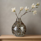 Mosaic Shell Inlay Bottle Vase | Occo