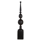 Black Rustic Mango Wood Finial Sculpture | Fidel