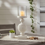Mango Wood Carved Candle Holder | Bati