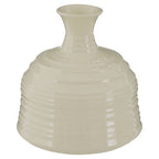 Cream Small Ribbed Ceramic Vase | Dusk