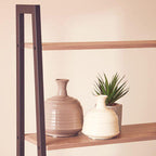 Cream Small Ribbed Ceramic Vase | Dusk
